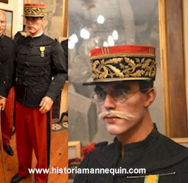 Historia Mannequin-Mannequins r&eacute;alistes et Mains pour Mus&eacute;es et Collectionneurs d'uniformes,costumes,coiffures,casques,casquettes en Militaria et autres, au meilleur prix